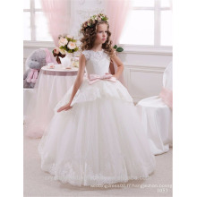 Derniers enfants Frocks Anniversaire Haute bas Lace Long A Line Robes fille fleur Pattern Kids Party LF20